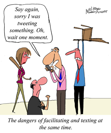Humor - Cartoon: Stay focused when facilitating requirements workshops